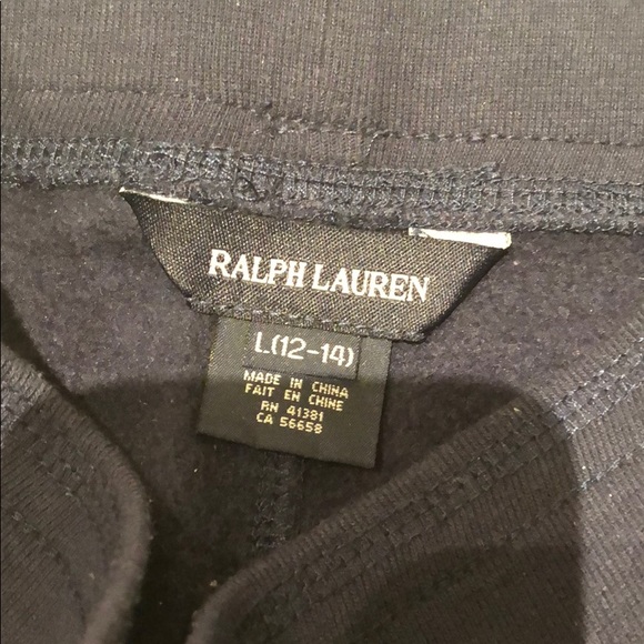 Ralph Lauren Navy sweats with initials - Picture 3 of 5